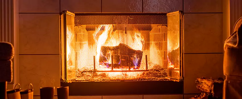 Mendota Hearth Landscape Fireplace Installation in Menasha, Wisconsin