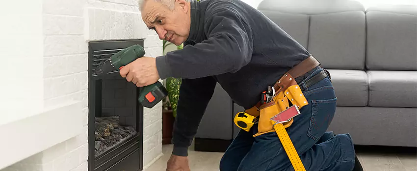 New Indoor Fireplace Installation in Menasha, Wisconsin